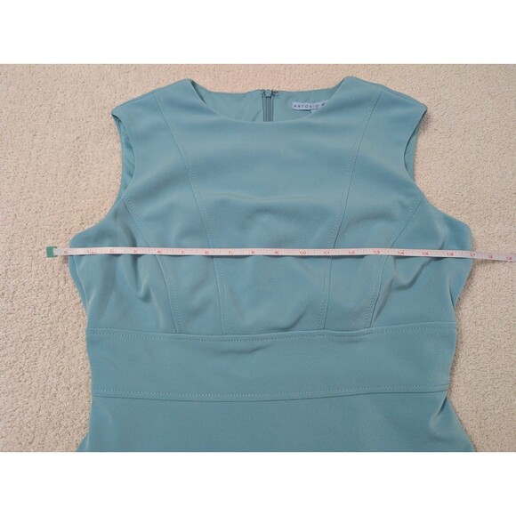 Antonio Melani Turquoise Bodycon sleeveless Dress Size 6 - Picture 3 of 16